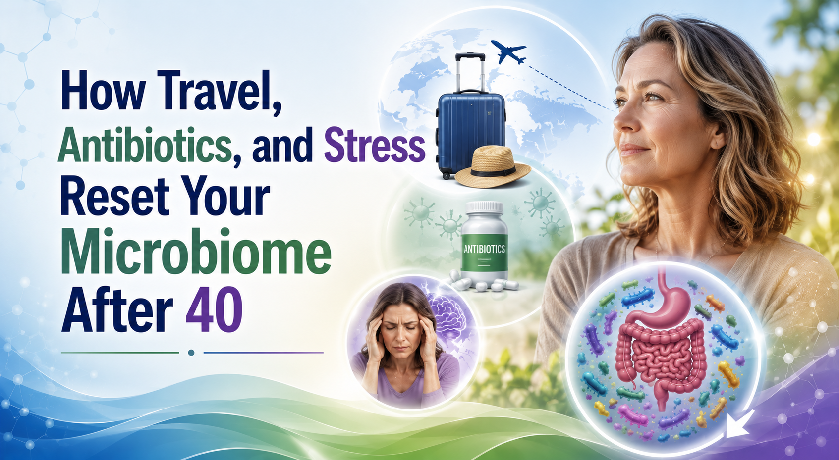 How Travel, Antibiotics, and Stress Reset Your Microbiome After 40 2